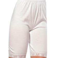 Özkan Underwear 0114 Kadın Pamuklu Dantelli Ribana Esnek Yumuşak Paçalı Alt İçlik Don Külot Tayt