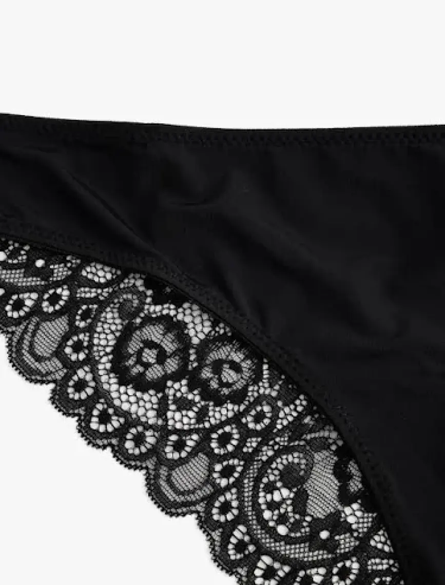 Koton Brazilian Külot Arkası Dantel Detaylı