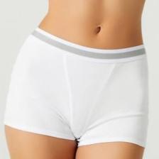 Los Ojos X Melodi Beyaz Pamuklu Fitilli Boxer Külot Waistband Boyshort