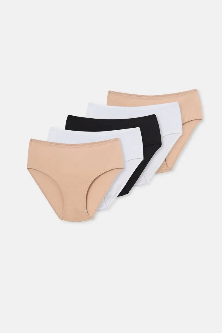 Dagi Kadın 5'Li Yüksek Bel Slip Karışık