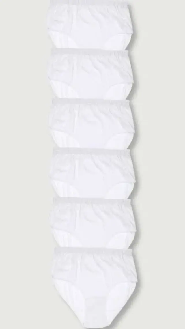 Tutku 6'lı Paket Kadın Pamuklu Bikini Külot