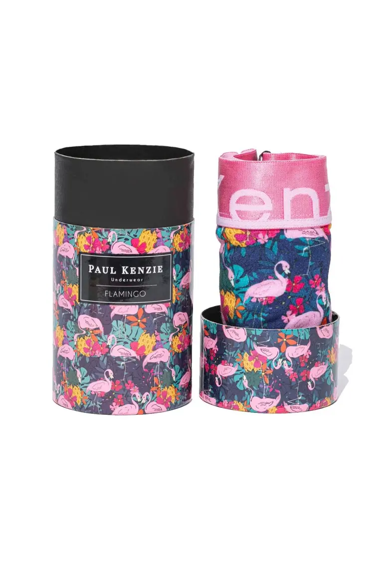 Paul Kenzie Unique Effect Desenli Kadın Slip Külot - Flamingo