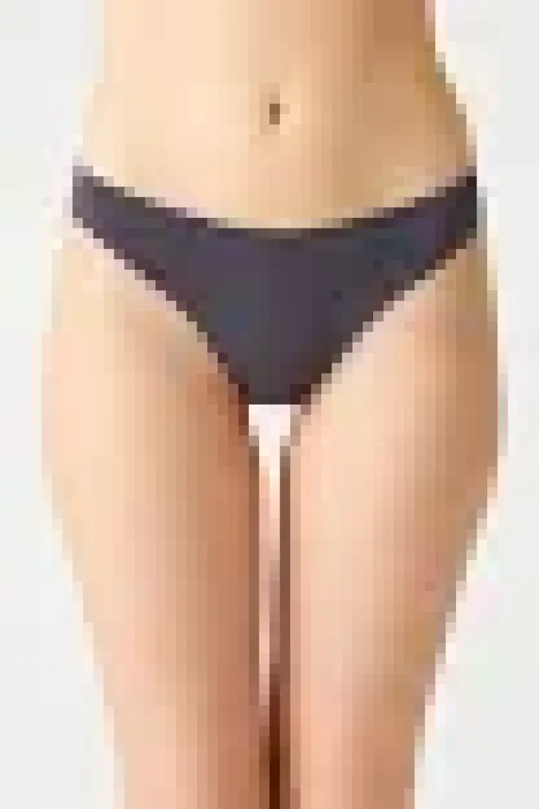 Los Ojos Bej Fitilli Seamless Klasik Külot Ribbed Classic