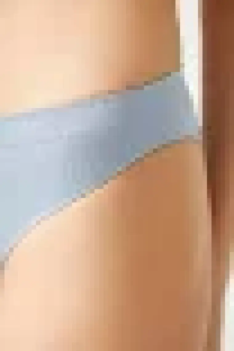 Los Ojos Bej Fitilli Seamless Klasik Külot Ribbed Classic