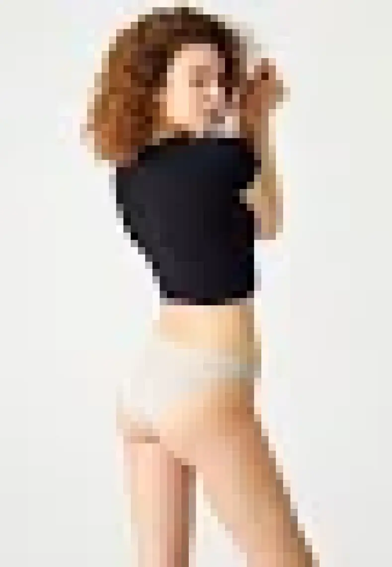Los Ojos Bej Fitilli Seamless Klasik Külot Ribbed Classic