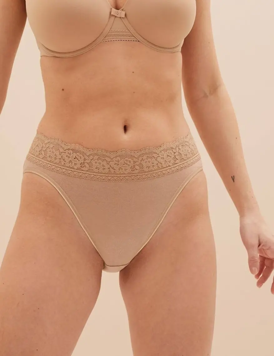 Marks & Spencer 5'li Dantel Detaylı High Leg Külot Seti