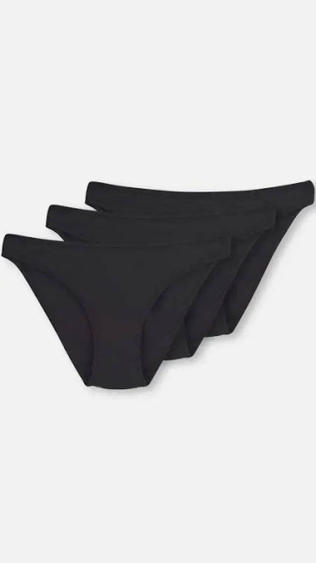 Dagi Kadın 3'Lü Slip Siyah