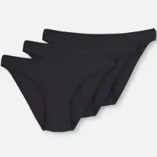 Dagi Kadın 3'Lü Slip Siyah