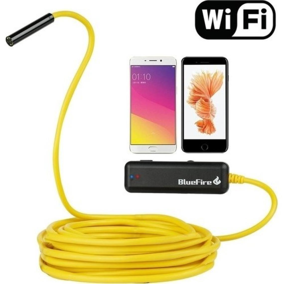 Goldtech Wifi Yılan Kamera 10 M Sarı Sert Tel 1200 Piksel 2 Mp Endoskop 07MM