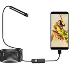 UltraTekno Endoskop 3 In 1 Yılan Kamera USB Micro USB Type-C Sert Kablo 2-5-10-15-20 Metre