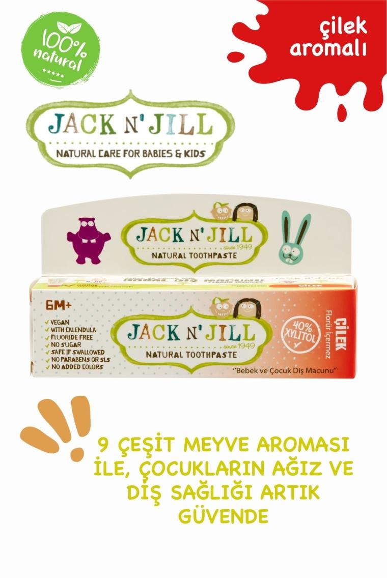 Jack N' Jill Doğal Diş Macunu Çilek 50 gr 1 Adet