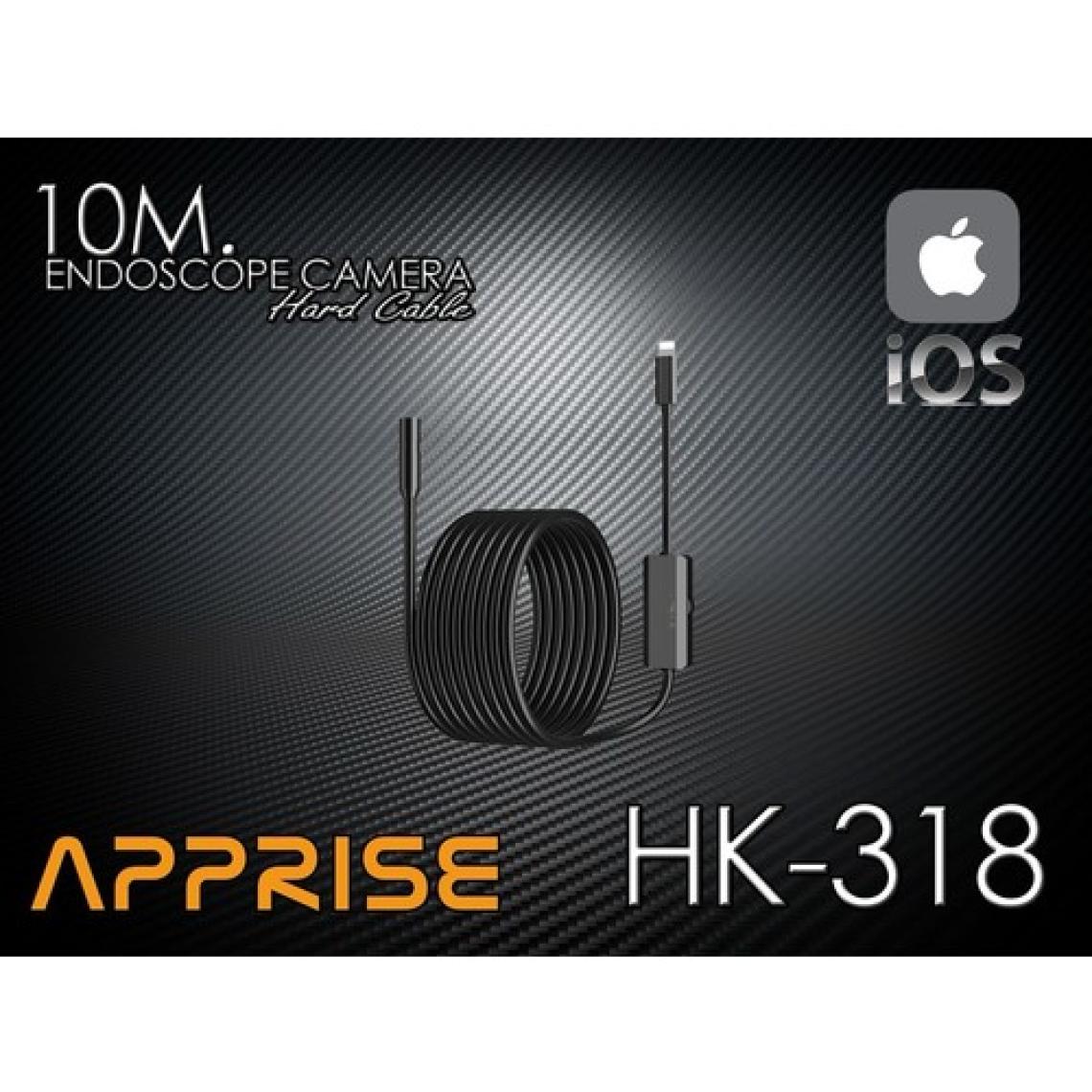 Apprise HK-318 ios iphone Ipad Uyumlu Endoskop Yılan Kamera 10 Metre (Sert Kablo)