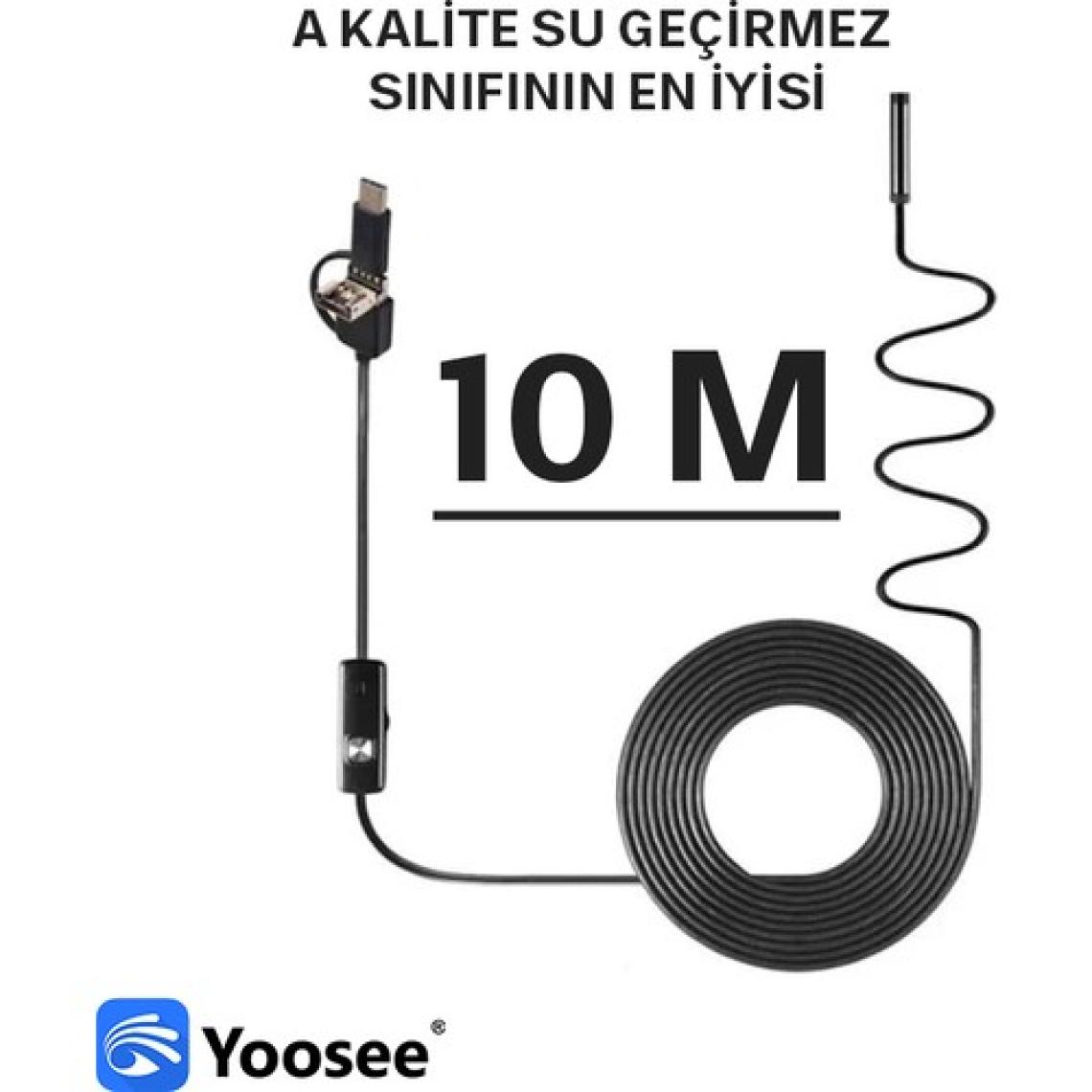 Yoosee Çift Lens & Çift LED 5mt USB Endoskop Yılan Kamera Boroskop