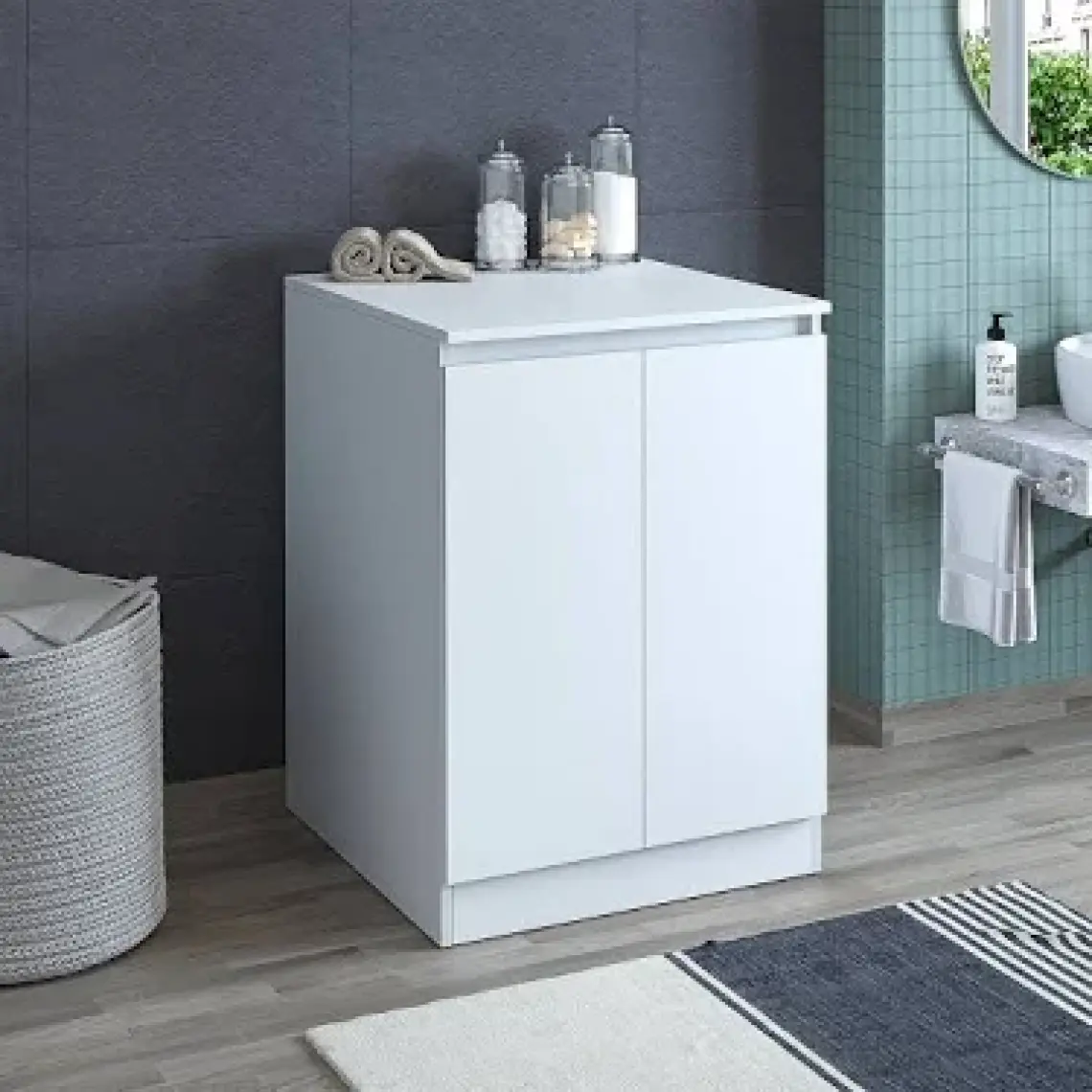 Banos Roomart Cm3 Kapaklı Çamaşır Makinesi Alt Dolabı - Beyaz