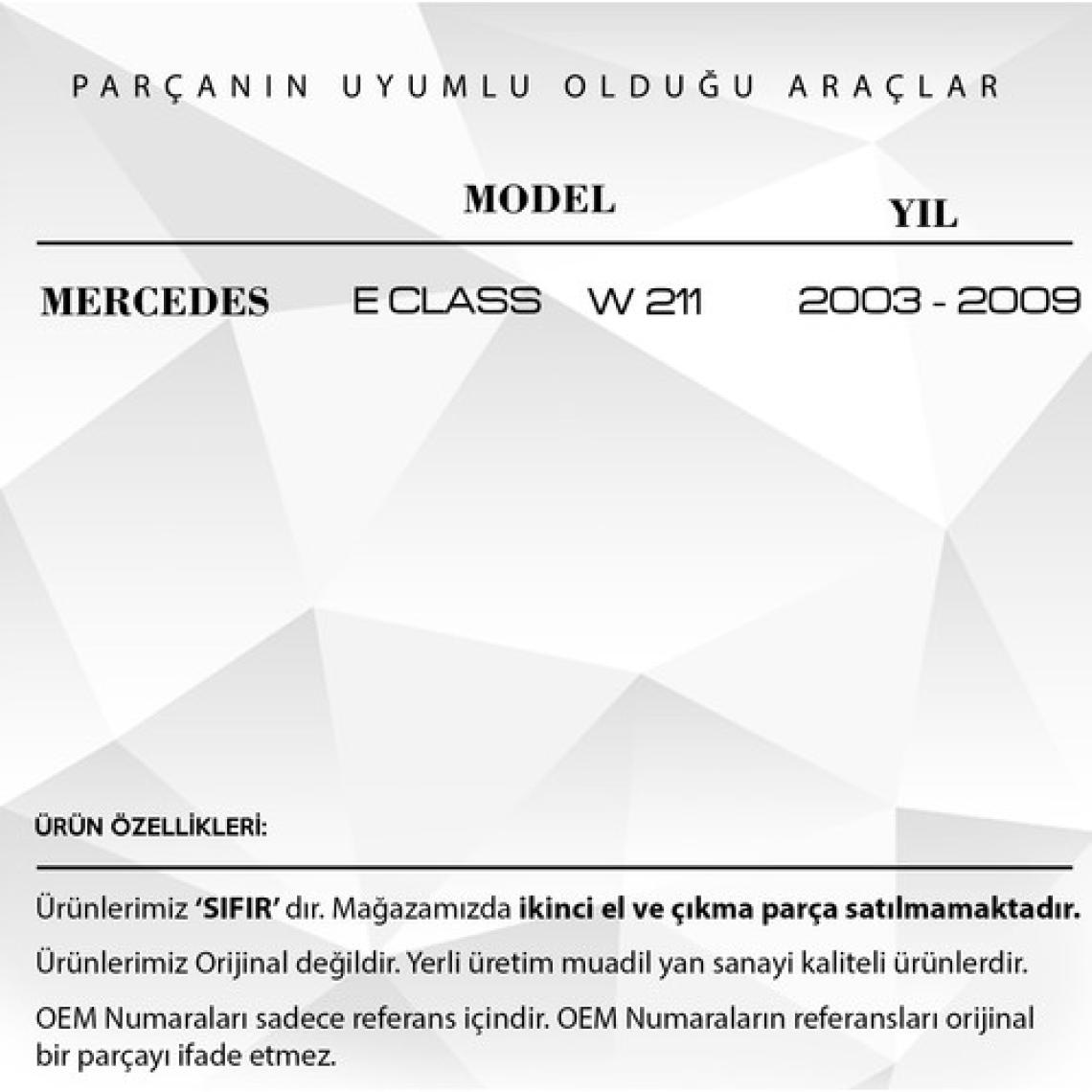 Alpha Auto Part Mercedes E Class W211 Yeni Model Için 3.stop Bagaj Lambası Ledi