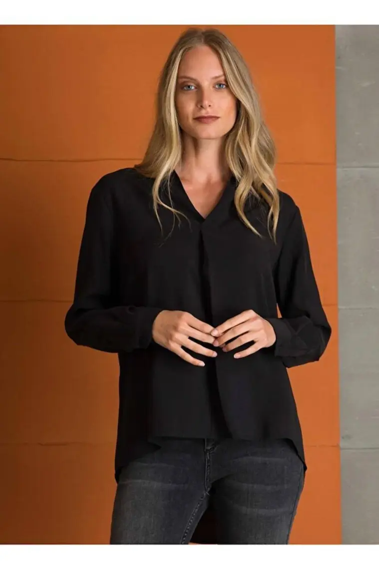 Pierre Cardin Kadın Siyah Oversize Bluz 50197219-VR046