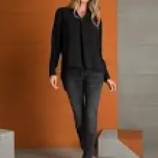 Pierre Cardin Kadın Siyah Oversize Bluz 50197219-VR046