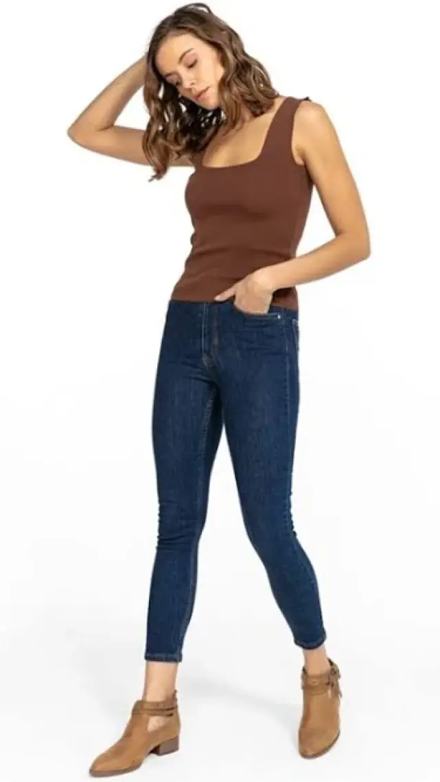 Işılda Fashion Kadın Kare Yaka Triko Bluz