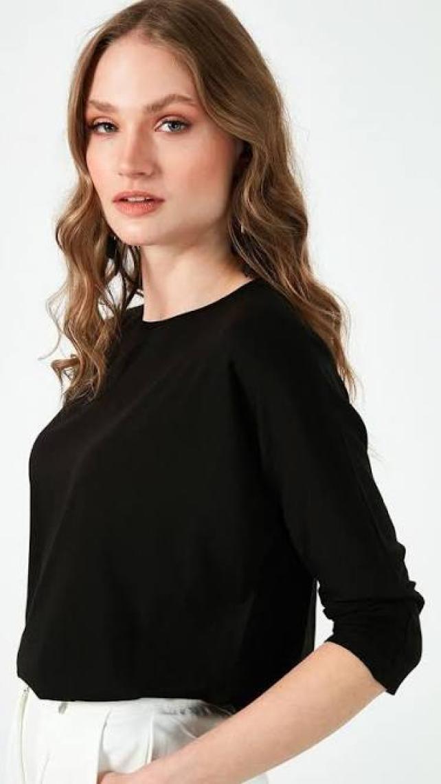 Lela Bisiklet Yaka Truvakar Kol Bluz Kadın Bluz 5861416Y
