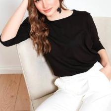 Lela Bisiklet Yaka Truvakar Kol Bluz Kadın Bluz 5861416Y