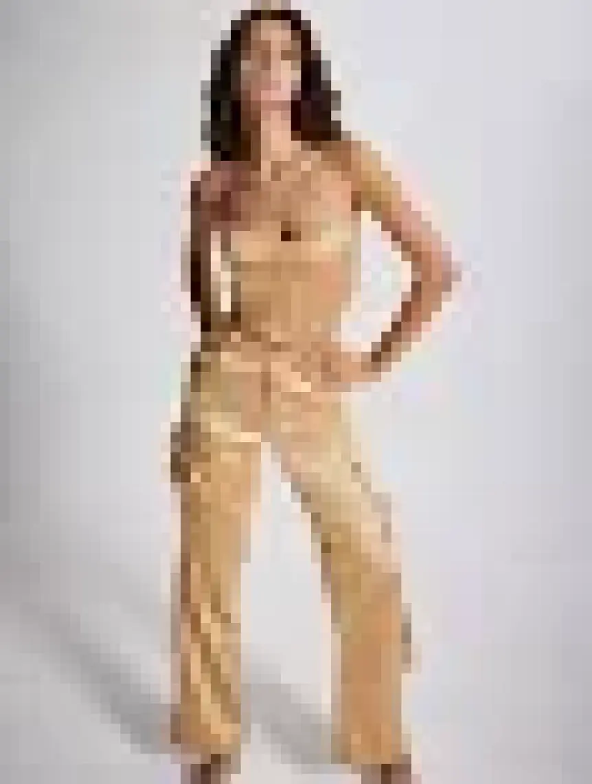 Holly Lolly Crop Model Balenli Saten Maddy Büstiyer Bej