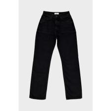 Cross Jeans Sydney Siyah Yüksek Bel Patı Düğmeli Slim Straight Jean Pantolon C 4529-049