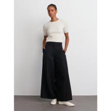 Dilvin 71530 Pileli Geniş Paça Pantolon-Camel