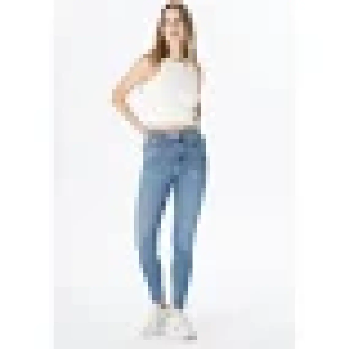 Cross Jeans Judy Açık Mavi Yüksek Bel Fermuarlı Skinny Fit Jean Pantolon C 4521-163