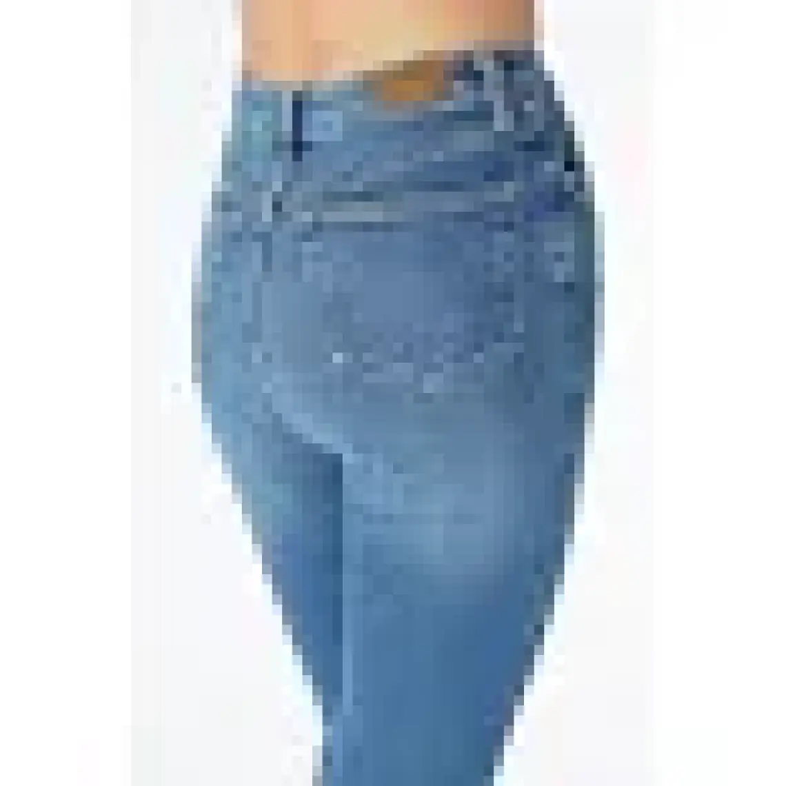 Cross Jeans Judy Açık Mavi Yüksek Bel Fermuarlı Skinny Fit Jean Pantolon C 4521-163