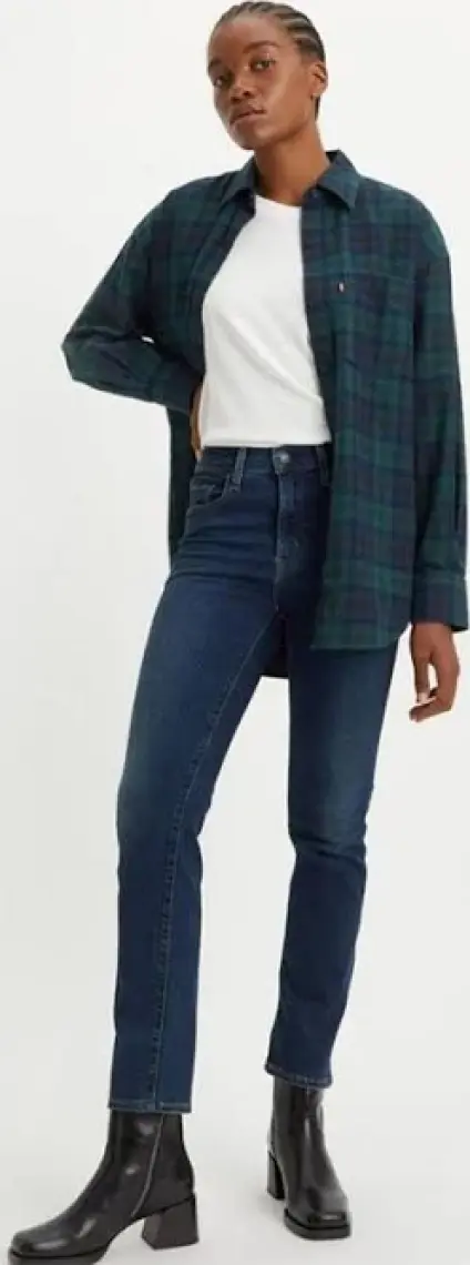 724™ High Rise Straight Kadın Jean Pantolon -  Blue Swell