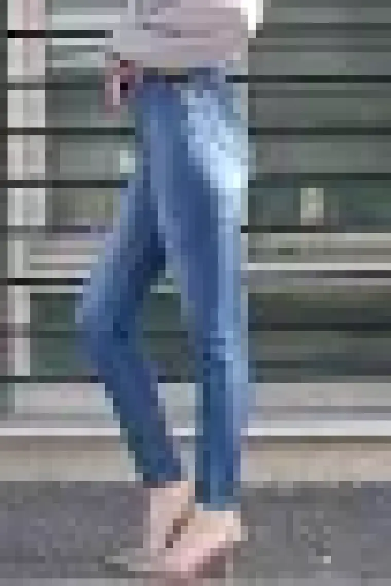 Madmext Mavi Yüksek Bel Skiny Fit Denim Kadın Jean MG1643