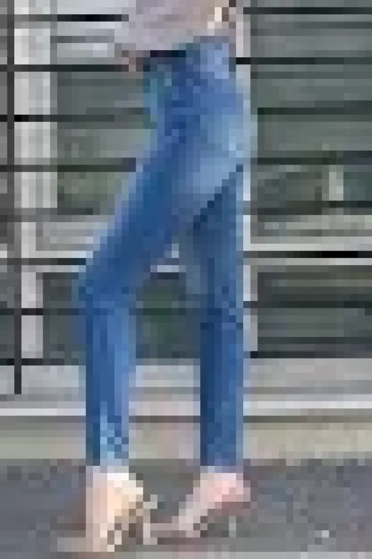 Madmext Mavi Yüksek Bel Skiny Fit Denim Kadın Jean MG1643