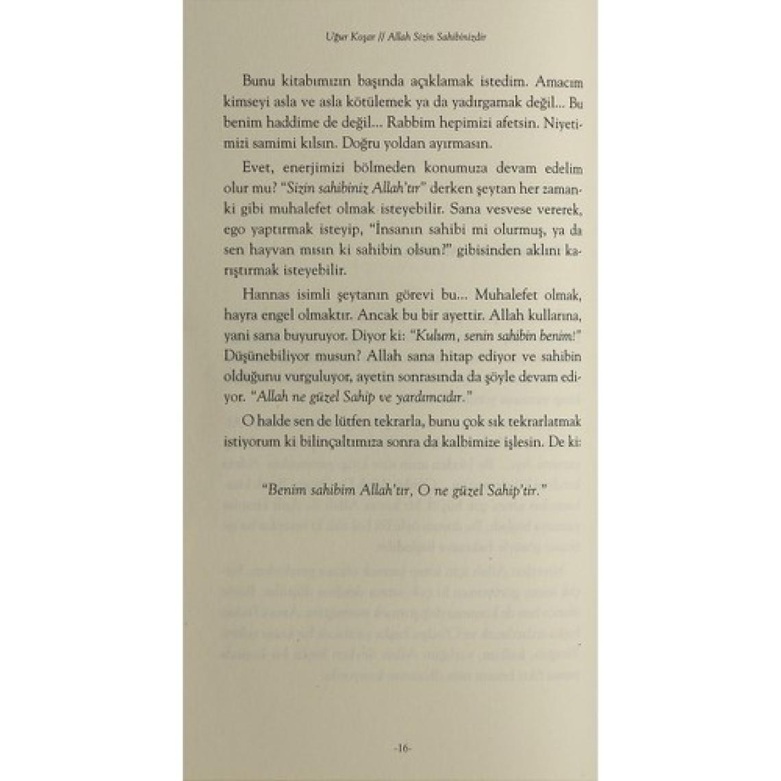 Allah Sizin Sahibinizdir - Uğur Koşar