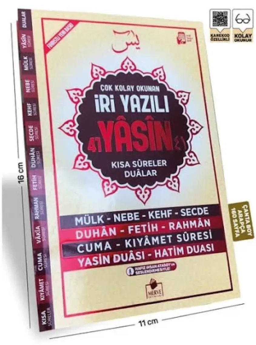 Çanta Boy İri Yazılı Yasin-i Şerif (Yasin-020)