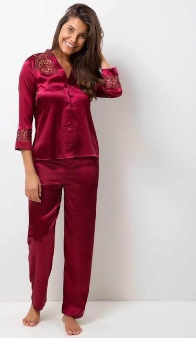 Pierre Cardin 6625 Kısa Gecelikli 6'lı İpek Set
