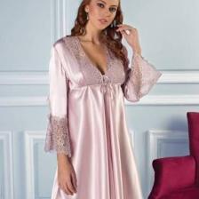 Pierre Cardin 6625 Kısa Gecelikli 6'lı İpek Set