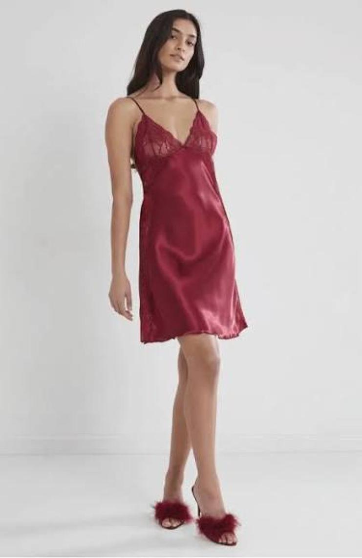 Pierre Cardin  Saten Dantelli Gecelik  - 624