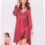 Pierre Cardin  Saten Dantelli Gecelik & Sabahlık Takım -  4050