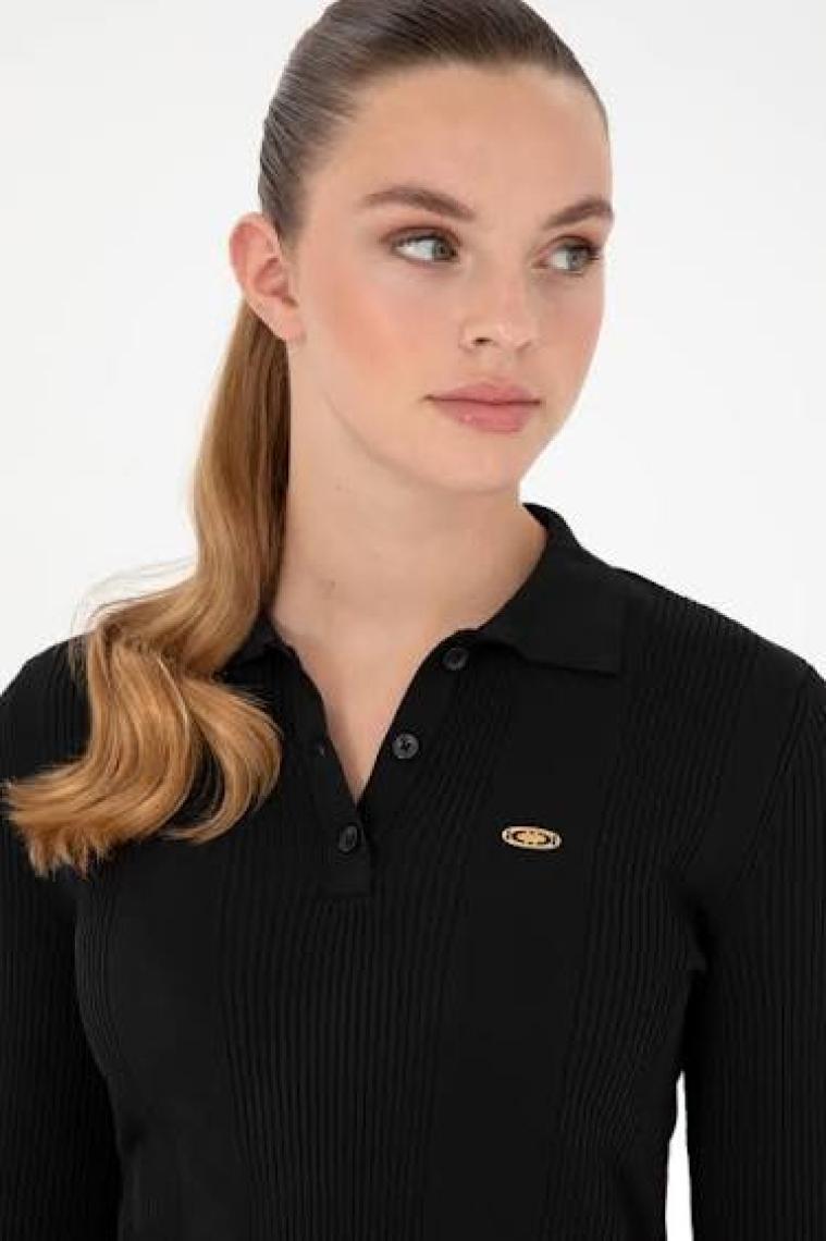 U.S. Polo Assn. Kadın Siyah Kazak /triko 50297087-VR046
