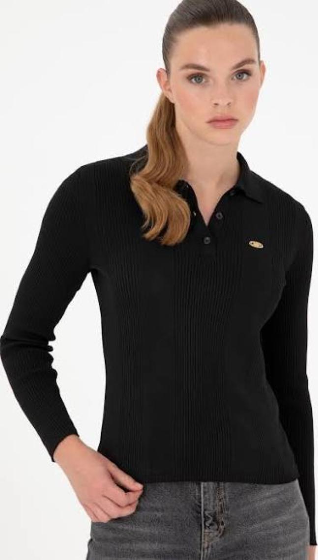 U.S. Polo Assn. Kadın Siyah Kazak /triko 50297087-VR046