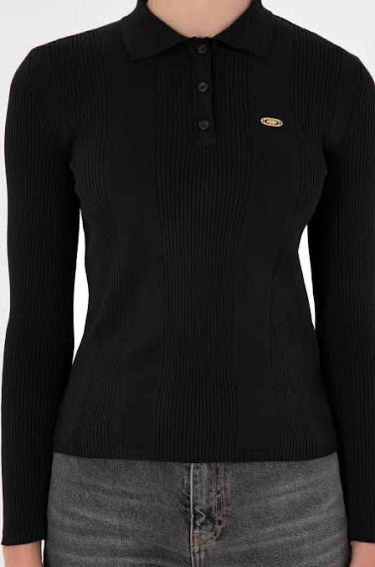 U.S. Polo Assn. Kadın Siyah Kazak /triko 50297087-VR046
