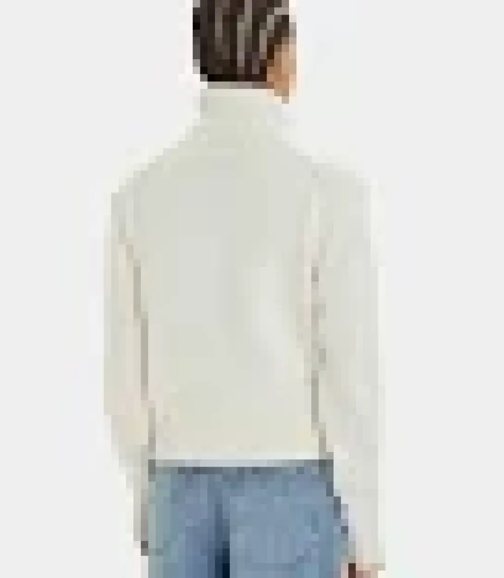 Calvin Klein Jeans Balıkçı Yaka Standart Nakışlı Siyah Kazak Kadın Chenılle Monologo Sweater