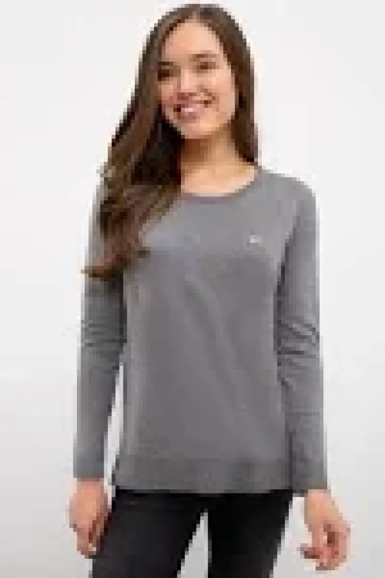U.S. Polo Assn. Kadın Gri Basic Triko Kazak 50224704-VR109