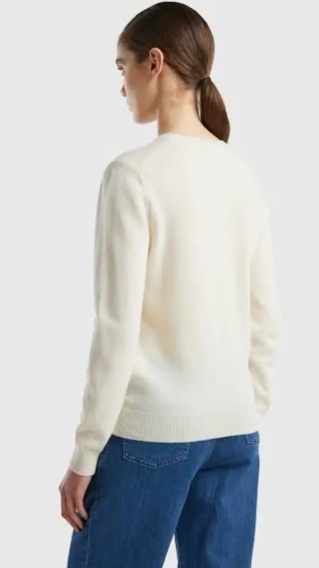 United Colors Of Benetton Bisiklet Yaka Merino Kazak