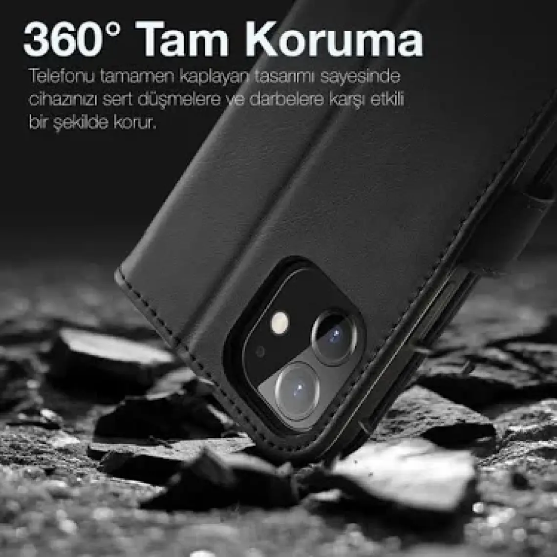 ally mobile Dux Ducis iPhone 12 - 12 Pro Kılıf Mıknatıslı Cüzdanlı Deri Kılıf Hivo Series