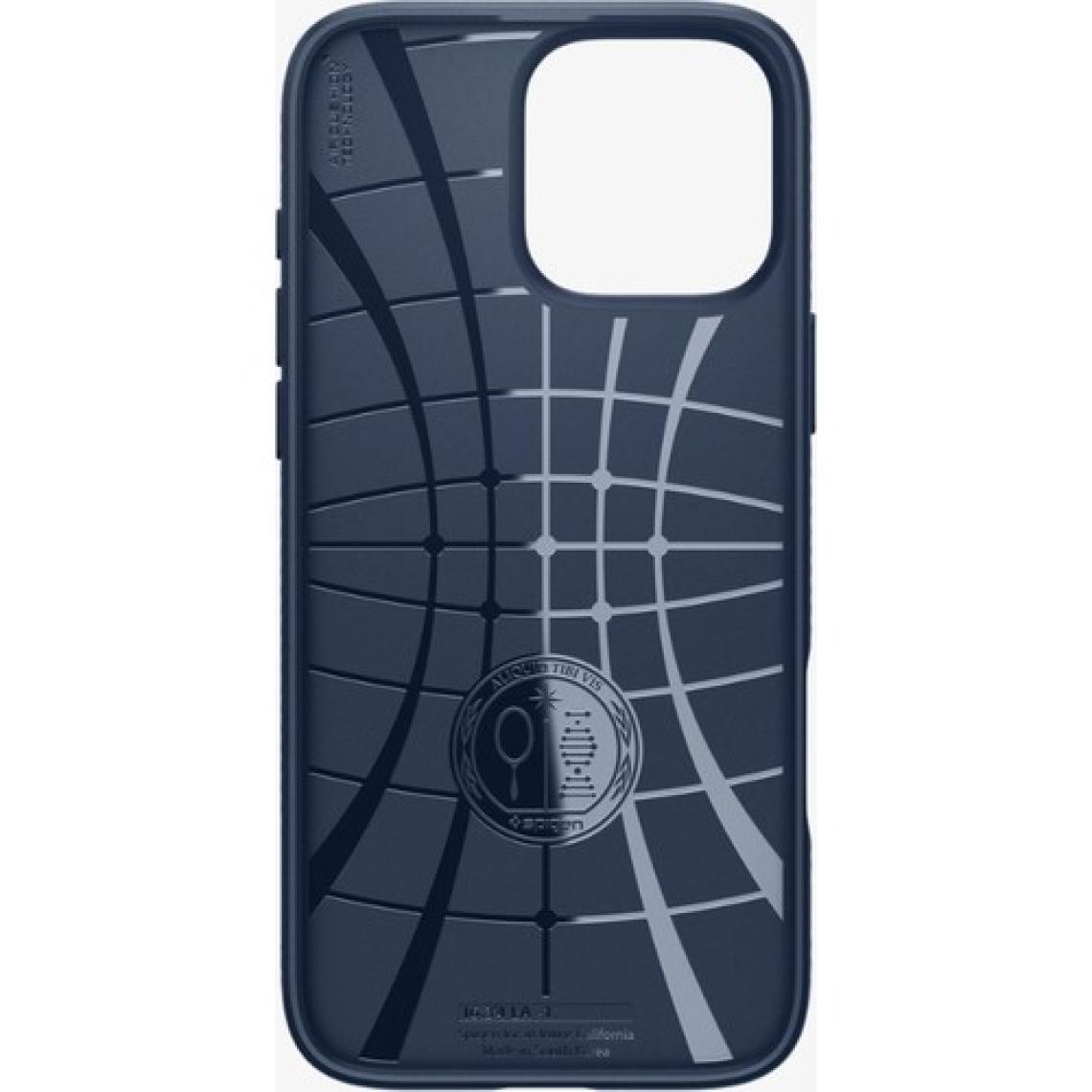 Spigen iPhone 16 Pro Max ince Kılıf Liquid Air Hava Kanalı Teknolojisi™ Askeri Sınıf Koruma Navy Blue Dokulu Yüzey Kapak - ACS07989
