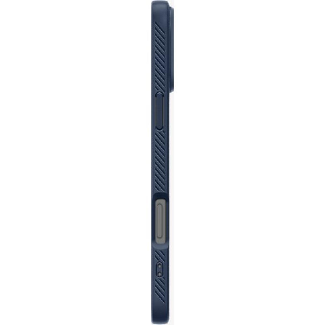 Spigen iPhone 16 Pro Max ince Kılıf Liquid Air Hava Kanalı Teknolojisi™ Askeri Sınıf Koruma Navy Blue Dokulu Yüzey Kapak - ACS07989