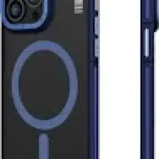 YoungKit iPhone 15 Pro Max Uyumlu Kılıf Magsafe Şarj Özellikli Youngkit Rock Sand Serisi Kapak Mavi