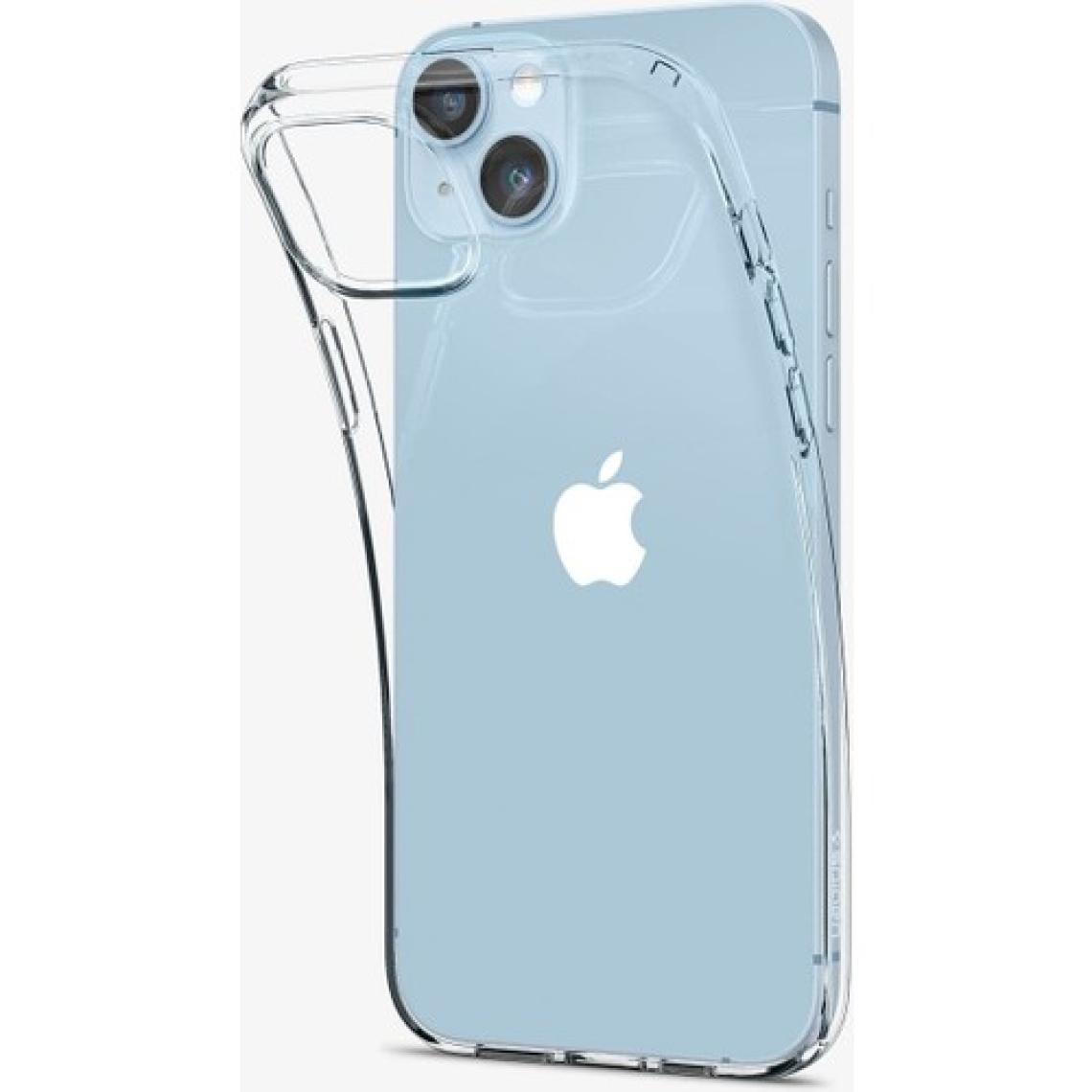 Spigen iPhone 14 Plus Kılıf Liquid Crystal 4 Tarafı Tam Koruma Crystal Clear - ACS04887
