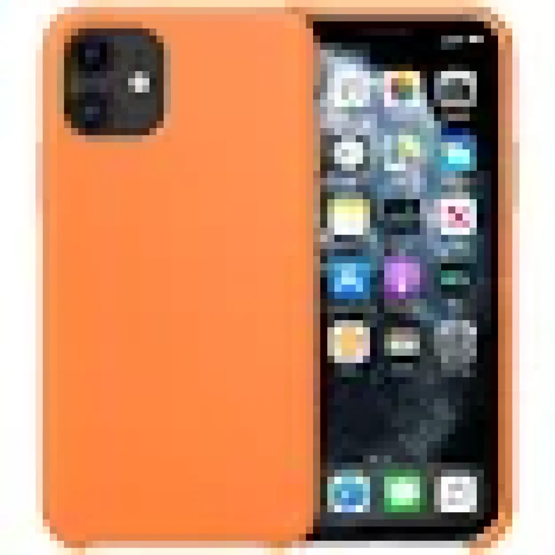 Buff iPhone 11 Rubber Fit Kılıf Light Orange